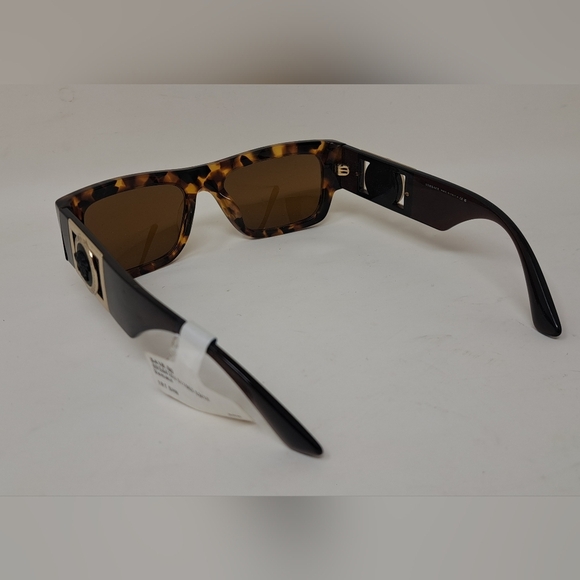 NWT Versace Men's Sunglasses Rectangle Medusa Havana Italy VE4416-U 53-18-145 - Picture 3 of 16